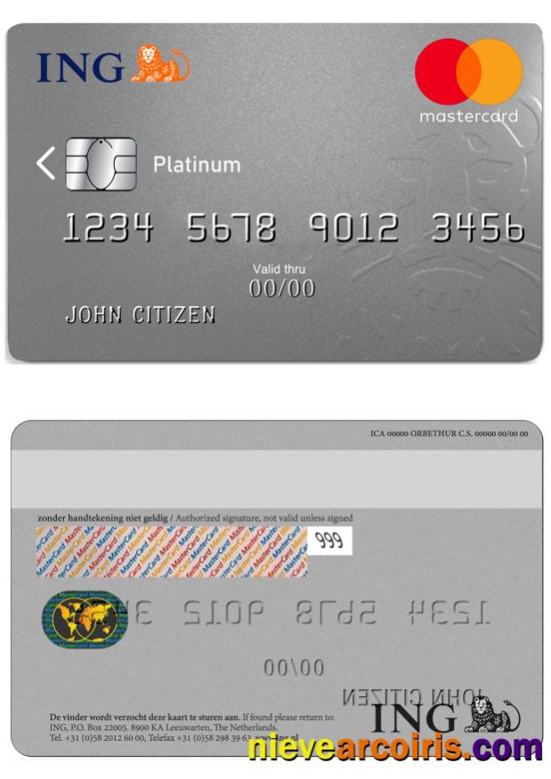 Netherlands ING MasterCard